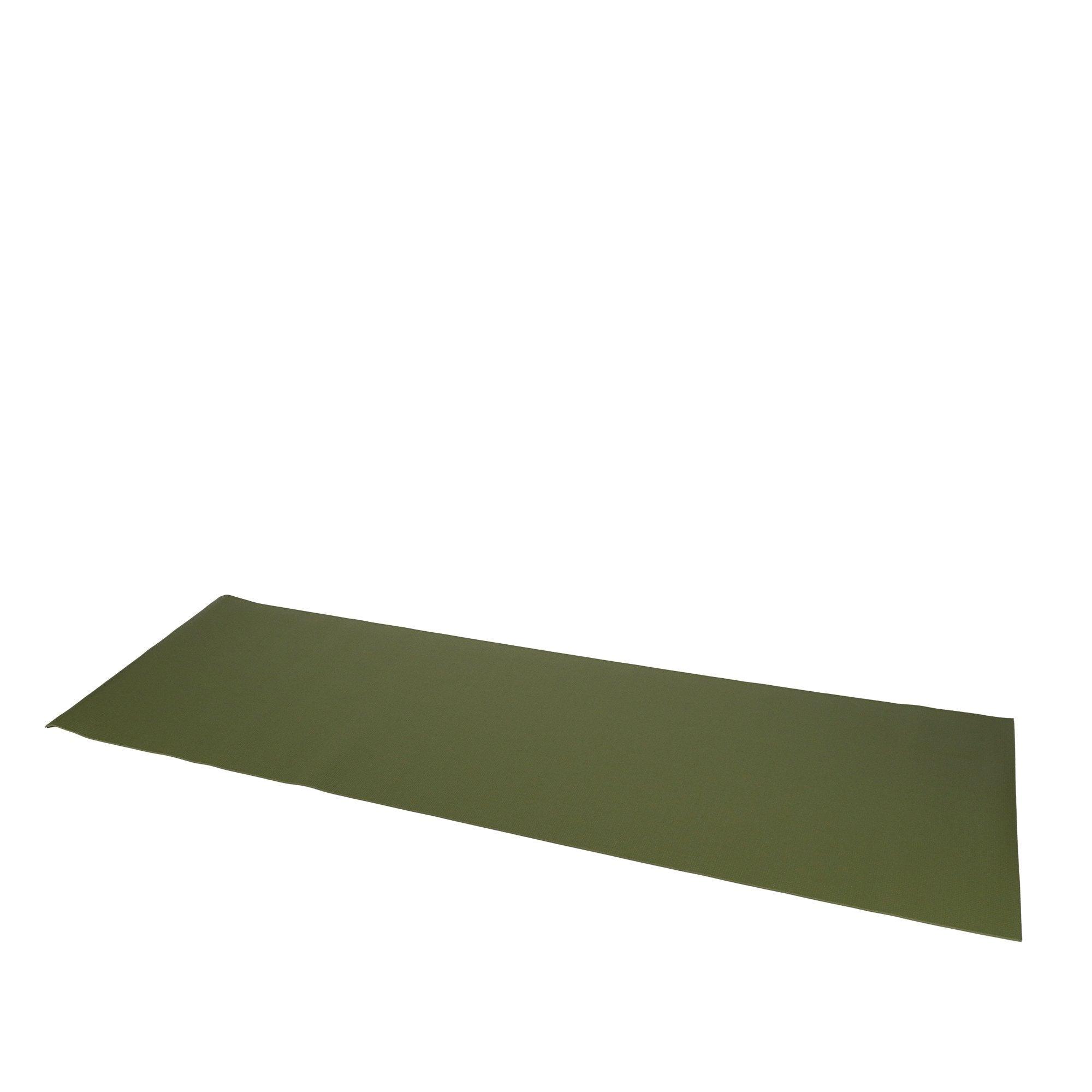 a large green mat on a white background