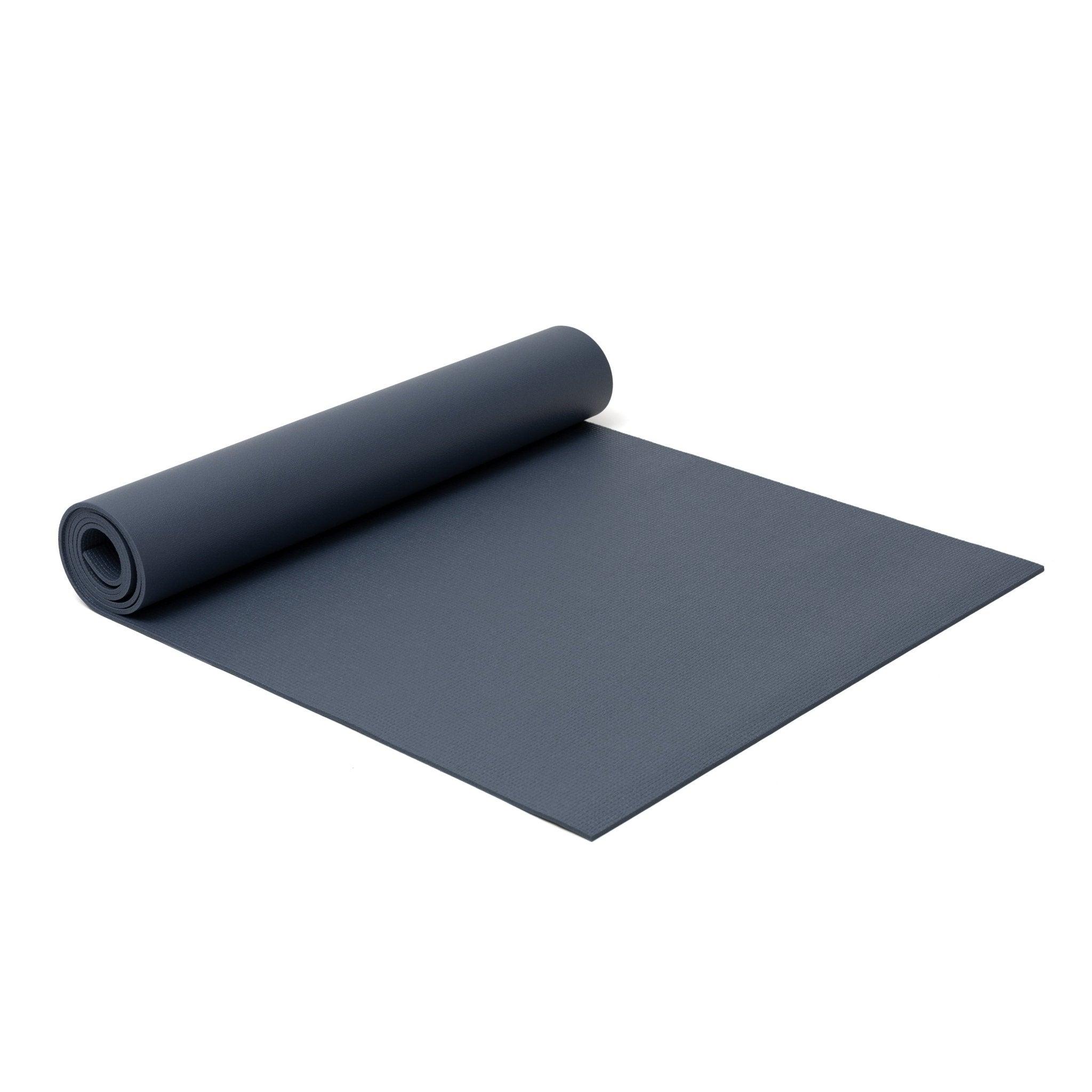 a rolled up yoga mat on a white background