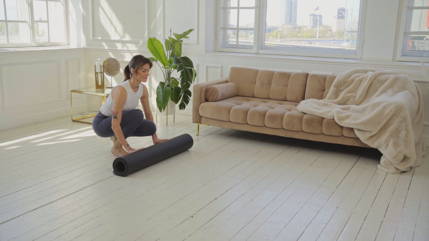 Visionattic® Premium One Fitness Brede Fitness Mat